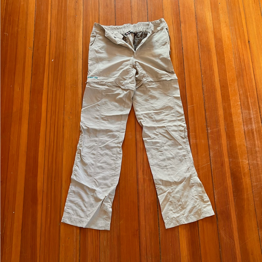 Mountain Gear Convertible Hiking Pants in tan (shorts & capris) SPF 50 Small